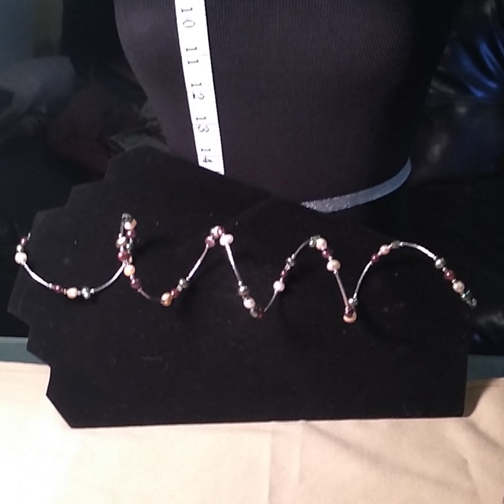 5 for $25 eligible earth -tone pearl beading bracelet - Picture 2 of 4